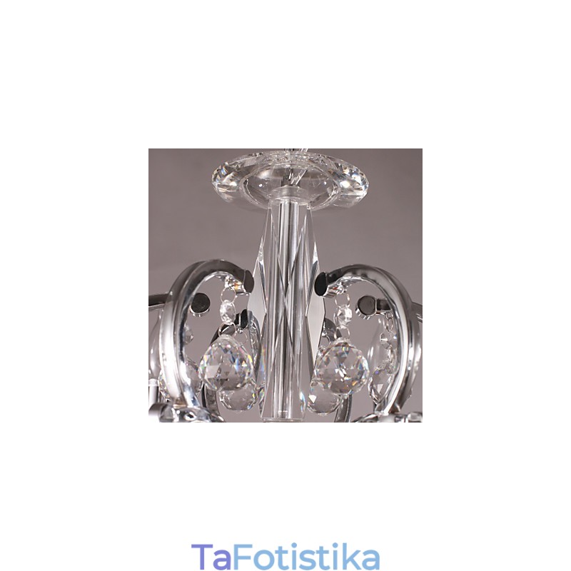 Πολυέλαιος Chrome Elegant Crystal Candle