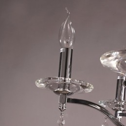 Πολυέλαιος Chrome Elegant Crystal Candle