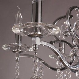 Πολυέλαιος Chrome Elegant Crystal Candle