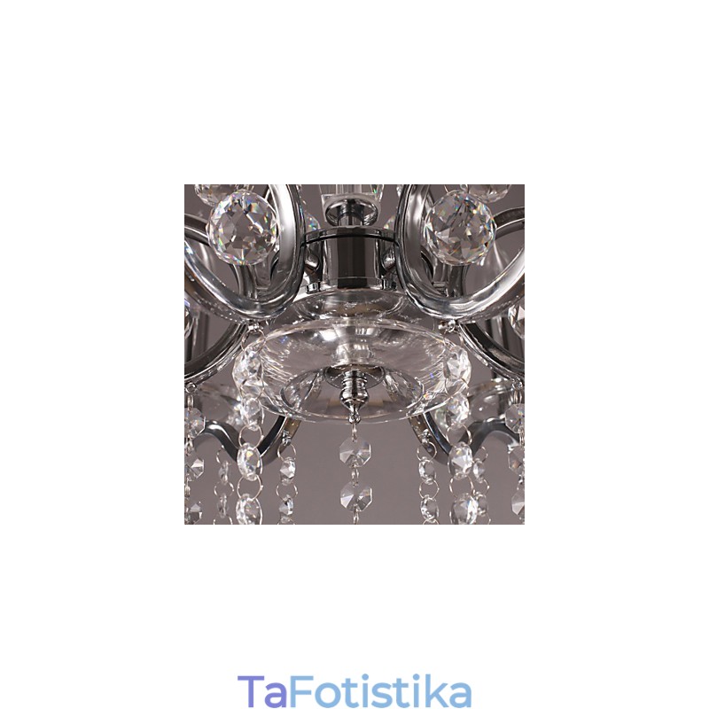 Πολυέλαιος Chrome Elegant Crystal Candle
