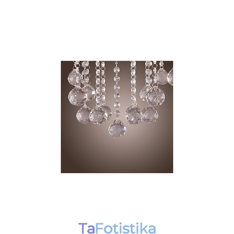 Πολυέλαιος Chrome Elegant Crystal Candle