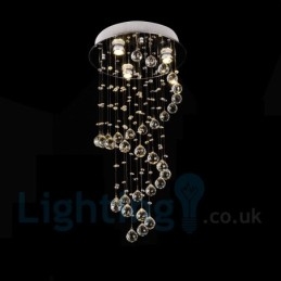 Φωτιστικό οροφής 3 ελαφρύ μοντέρνο K9 Crystal Round Flush Mount