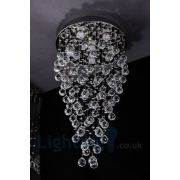 Φωτιστικό οροφής 6 ελαφρύ μοντέρνο K9 Crystal Round Flush Mount