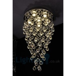 Φωτιστικό οροφής 6 ελαφρύ μοντέρνο K9 Crystal Round Flush Mount