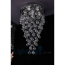 Φωτιστικό οροφής 6 ελαφρύ μοντέρνο K9 Crystal Round Flush Mount