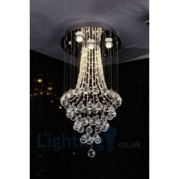 Φωτιστικό οροφής 4 ελαφρύ μοντέρνο K9 Crystal Round Flush Mount