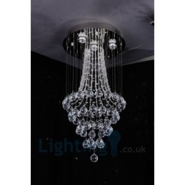 Φωτιστικό οροφής 4 ελαφρύ μοντέρνο K9 Crystal Round Flush Mount