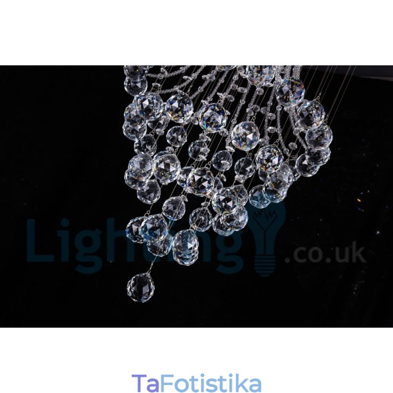Φωτιστικό οροφής 4 ελαφρύ μοντέρνο K9 Crystal Round Flush Mount