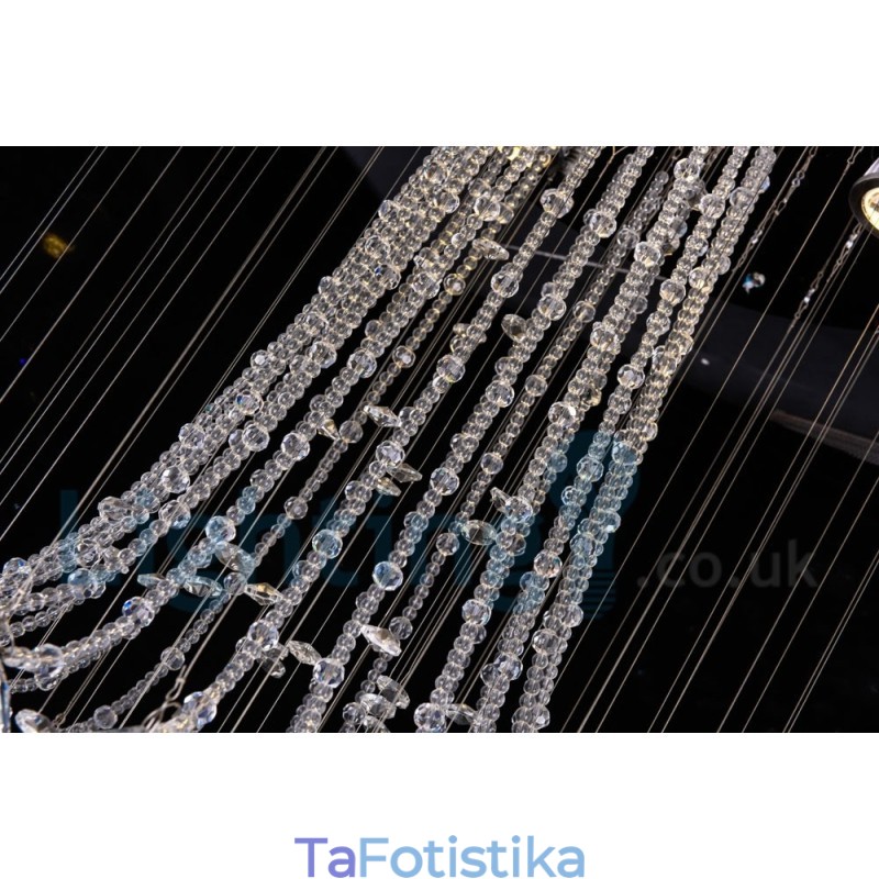 Φωτιστικό οροφής 4 ελαφρύ μοντέρνο K9 Crystal Round Flush Mount