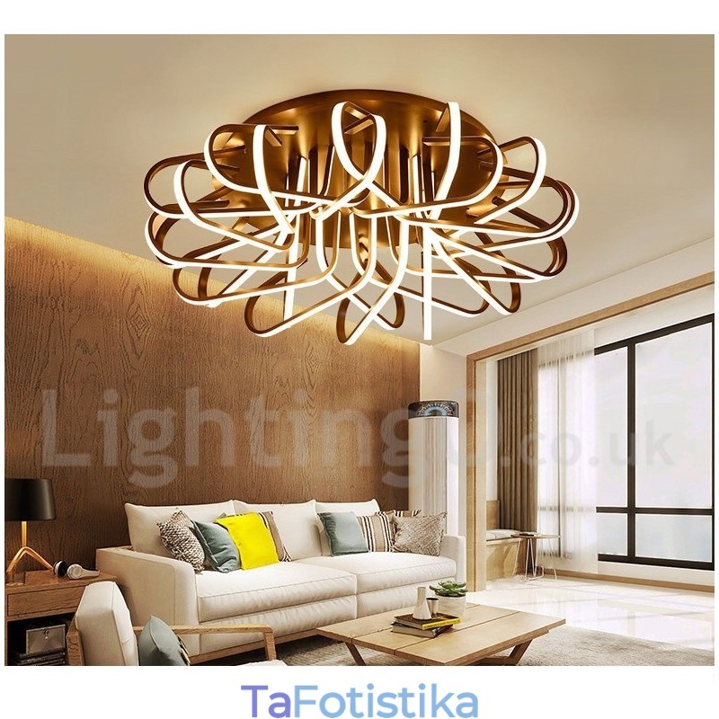 Bird's Nest Dimmable Μοντέρνο μοντέρνο φωτιστικό οροφής αλουμινίου μπορεί επίσης να χρησιμοποιηθεί ως φωτιστικό τοίχου