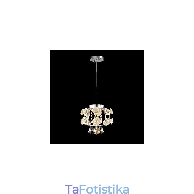 Chandelier Crystal Modern Contemporary Lantern Metal 1 Light