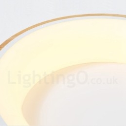 Dimmable Multi Colors στρογγυλό ξύλινο φωτιστικό οροφής με ακρυλικό φωτιστικό οροφής σκανδιναβικού στυλ