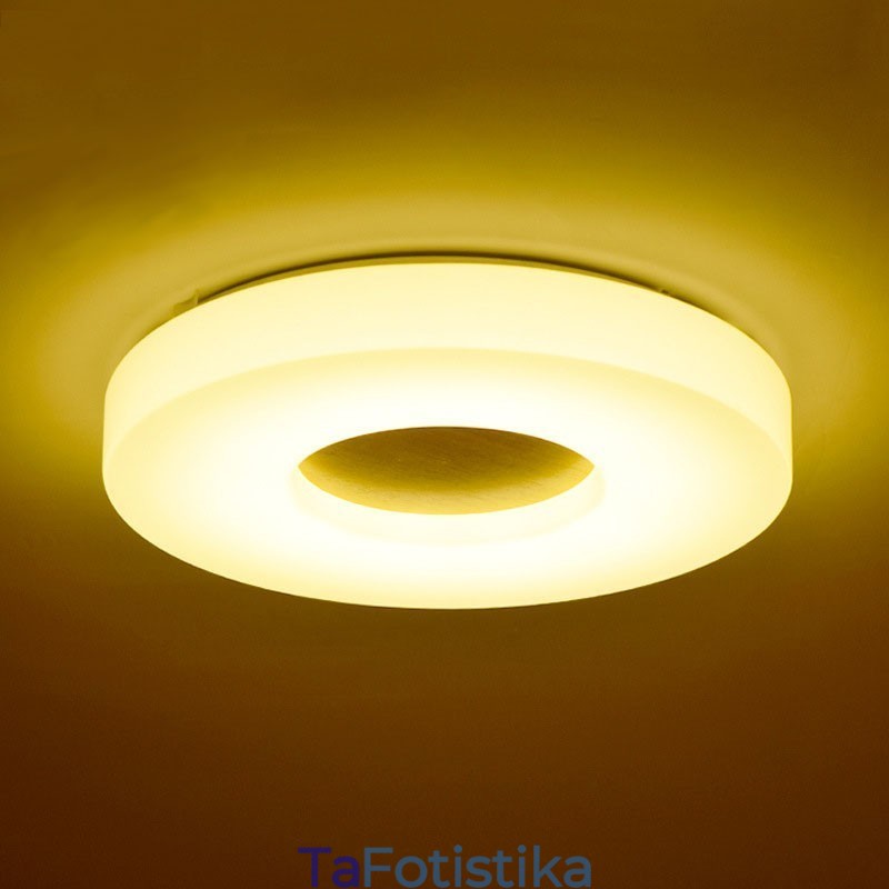Dimmable Εξαιρετικά λεπτό στρογγυλό ξύλινο φωτιστικό οροφής με ακρυλικό φωτιστικό οροφής σκιάστρου σκανδιναβικού στυλ