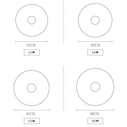 Dimmable Εξαιρετικά λεπτό στρογγυλό ξύλινο φωτιστικό οροφής με ακρυλικό φωτιστικό οροφής σκιάστρου σκανδιναβικού στυλ