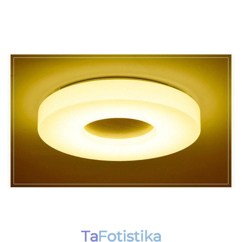 Dimmable Εξαιρετικά λεπτό στρογγυλό ξύλινο φωτιστικό οροφής με ακρυλικό φωτιστικό οροφής σκιάστρου σκανδιναβικού στυλ