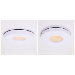 Dimmable Εξαιρετικά λεπτό στρογγυλό ξύλινο φωτιστικό οροφής με ακρυλικό φωτιστικό οροφής σκιάστρου σκανδιναβικού στυλ