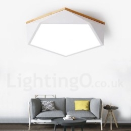 Dimmable Macaron Multi Colors Ξύλινο φωτιστικό οροφής με ακρυλικό φωτιστικό οροφής σκανδιναβικού στυλ