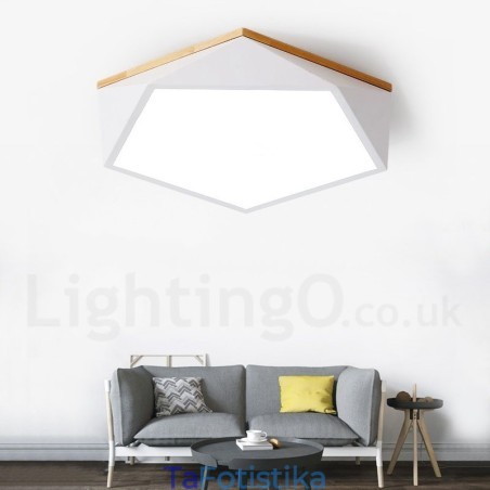 Dimmable Macaron Multi Colors Ξύλινο φωτιστικό οροφής με ακρυλικό φωτιστικό οροφής σκανδιναβικού στυλ Dimmable Macaron Multi Colors Ξύλινο φωτιστικό οροφής με ακρυλικό φωτιστικό οροφής σκανδιναβικού στυλ