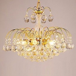 European Style Luxury 3 Light Πολυέλαιος με Κρυστάλλινες Μπάλες