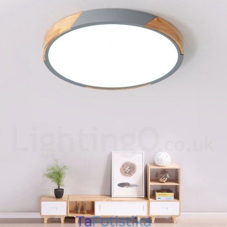 Dimmable Macaron Multi Colors Wood εξαιρετικά λεπτό φωτιστικό οροφής με ακρυλικό φωτιστικό οροφής σκιάστρου σκανδιναβικού στυλ Dimmable Macaron Multi Colors Wood εξαιρετικά λεπτό φωτιστικό οροφής με ακρυλικό φωτιστικό οροφής σκιάστρου σκανδιναβικού στυλ