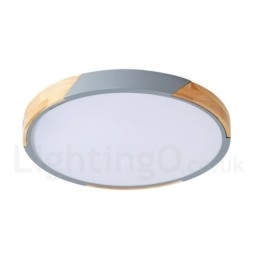 Dimmable Macaron Multi Colors Wood εξαιρετικά λεπτό φωτιστικό οροφής με ακρυλικό φωτιστικό οροφής σκιάστρου σκανδιναβικού στυλ
