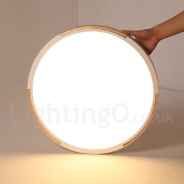 Dimmable Macaron Multi Colors Wood εξαιρετικά λεπτό φωτιστικό οροφής με ακρυλικό φωτιστικό οροφής σκιάστρου σκανδιναβικού στυλ