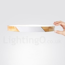 Dimmable Macaron Multi Colors Wood εξαιρετικά λεπτό φωτιστικό οροφής με ακρυλικό φωτιστικό οροφής σκιάστρου σκανδιναβικού στυλ
