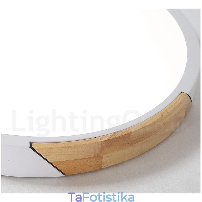 Dimmable Macaron Multi Colors Wood εξαιρετικά λεπτό φωτιστικό οροφής με ακρυλικό φωτιστικό οροφής σκιάστρου σκανδιναβικού στυλ