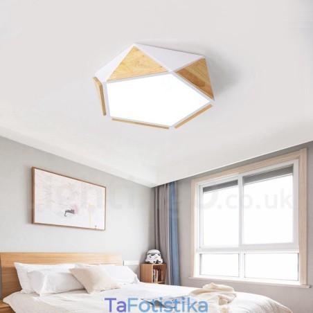 Dimmable Macaron Multi Colors Ξύλινο φωτιστικό οροφής με ακρυλικό φωτιστικό οροφής σκανδιναβικού στυλ Dimmable Macaron Multi Colors Ξύλινο φωτιστικό οροφής με ακρυλικό φωτιστικό οροφής σκανδιναβικού στυλ
