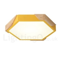Dimmable Macaron Ultra thin Multi Color Ξύλινο φωτιστικό οροφής με ακρυλικό φωτιστικό οροφής σκανδιναβικού στυλ