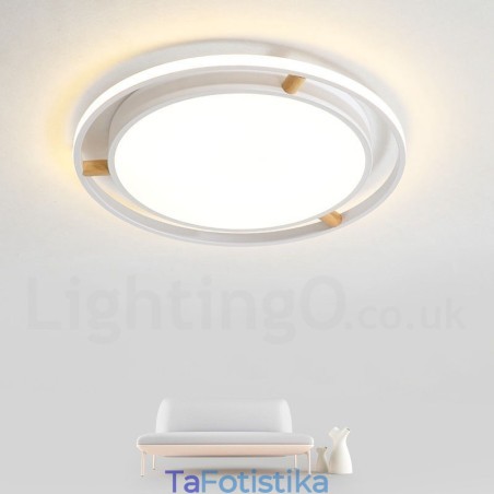 Dimmable Macaron Ultra thin Multi Colors Ξύλο στρογγυλό φωτιστικό οροφής με ακρυλικό φωτιστικό οροφής σκιάστρου σκανδιναβικού στιλ Dimmable Macaron Ultra thin Multi Colors Ξύλο στρογγυλό φωτιστικό οροφής με ακρυλικό φωτιστικό οροφής σκιάστρου σκανδιναβικού στιλ