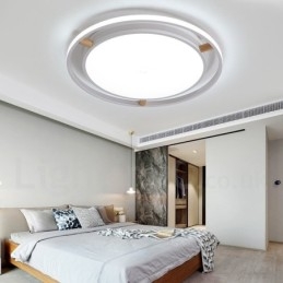 Dimmable Macaron Ultra thin Multi Colors Ξύλο στρογγυλό φωτιστικό οροφής με ακρυλικό φωτιστικό οροφής σκιάστρου σκανδιναβικού στιλ