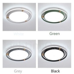 Dimmable Macaron Ultra thin Multi Colors Ξύλο στρογγυλό φωτιστικό οροφής με ακρυλικό φωτιστικό οροφής σκιάστρου σκανδιναβικού στιλ