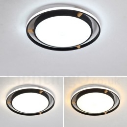 Dimmable Macaron Ultra thin Multi Colors Ξύλο στρογγυλό φωτιστικό οροφής με ακρυλικό φωτιστικό οροφής σκιάστρου σκανδιναβικού στιλ