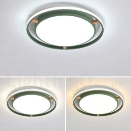 Dimmable Macaron Ultra thin Multi Colors Ξύλο στρογγυλό φωτιστικό οροφής με ακρυλικό φωτιστικό οροφής σκιάστρου σκανδιναβικού στιλ