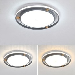 Dimmable Macaron Ultra thin Multi Colors Ξύλο στρογγυλό φωτιστικό οροφής με ακρυλικό φωτιστικό οροφής σκιάστρου σκανδιναβικού στιλ