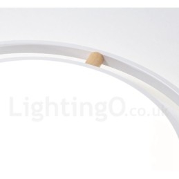 Dimmable Macaron Ultra thin Multi Colors Ξύλο στρογγυλό φωτιστικό οροφής με ακρυλικό φωτιστικό οροφής σκιάστρου σκανδιναβικού στιλ