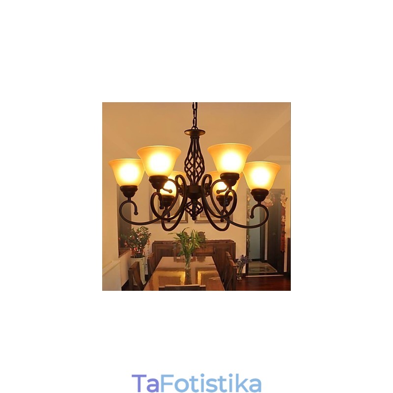 Rustic Lodge Vintage ρετρό μεταλλικός πολυέλαιος για παιδιά