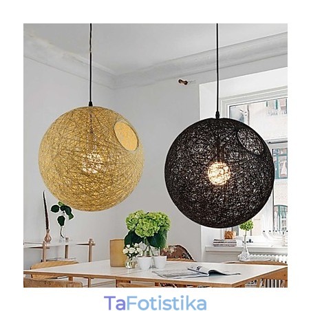 Country Simple Μοντέρνο φωτιστικό Ποιμενικό Rattan Lamp Hemp Ball Chandelier Country Simple Μοντέρνο φωτιστικό Ποιμενικό Rattan Lamp Hemp Ball Chandelier