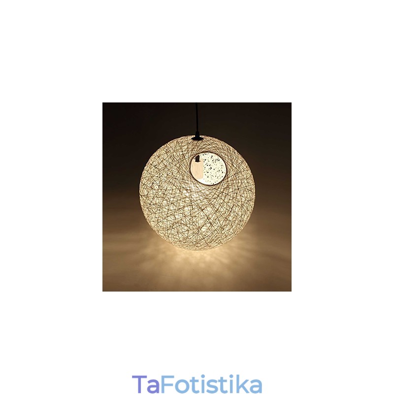 Country Simple Μοντέρνο φωτιστικό Ποιμενικό Rattan Lamp Hemp Ball Chandelier