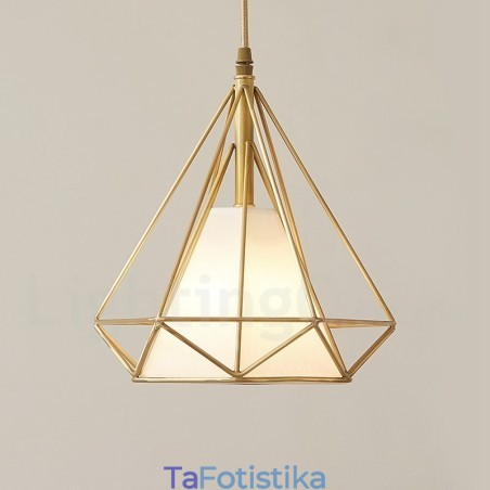 Κρεμαστό φως από καθαρό ορείχαλκο Rustic Lodge Nordic Style με υφασμάτινη απόχρωση Κρεμαστό φως από καθαρό ορείχαλκο Rustic Lodge Nordic Style με υφασμάτινη απόχρωση