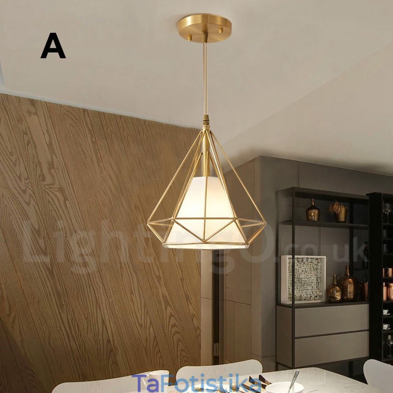 Κρεμαστό φως από καθαρό ορείχαλκο Rustic Lodge Nordic Style με υφασμάτινη απόχρωση