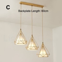 Κρεμαστό φως από καθαρό ορείχαλκο Rustic Lodge Nordic Style με υφασμάτινη απόχρωση
