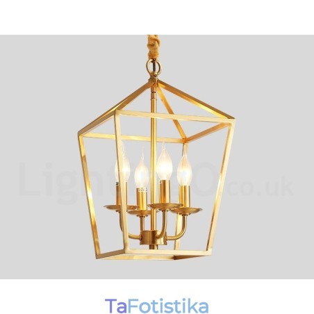 Κρεμαστό φως από καθαρό ορείχαλκο Rustic Lodge Nordic Style Κρεμαστό φως από καθαρό ορείχαλκο Rustic Lodge Nordic Style
