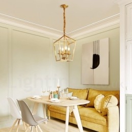 Κρεμαστό φως από καθαρό ορείχαλκο Rustic Lodge Nordic Style