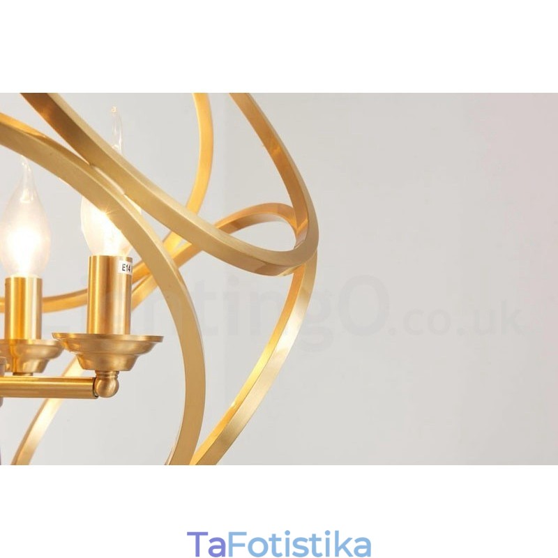 Κρεμαστό φως από καθαρό ορείχαλκο Rustic Lodge Nordic Style