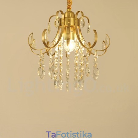 Φωτιστικά οροφής από καθαρό ορείχαλκο Rustic Lodge Nordic Style Flush Mount Crystal Lights Φωτιστικά οροφής από καθαρό ορείχαλκο Rustic Lodge Nordic Style Flush Mount Crystal Lights