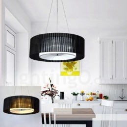 Drum 4 Light Κρεμαστό Μοντέρνο Φωτιστικό με Υφασμάτινη Απόχρωση
