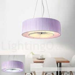 Drum 4 Light Κρεμαστό Μοντέρνο Φωτιστικό με Υφασμάτινη Απόχρωση