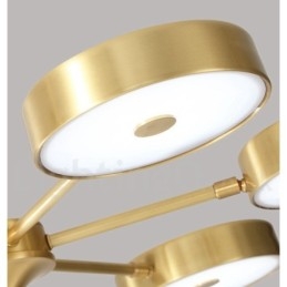Περιστρεφόμενος πολυέλαιος Pure Brass Rustic Lodge με ακρυλικές αποχρώσεις